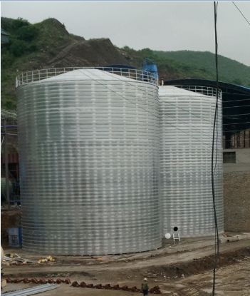 长寿粮食钢板仓的安装全过程不用热焊接